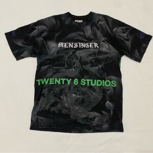 Justin Mensinger Blackout Twenty 6 Studios Recycling Distressed Black T Shirt